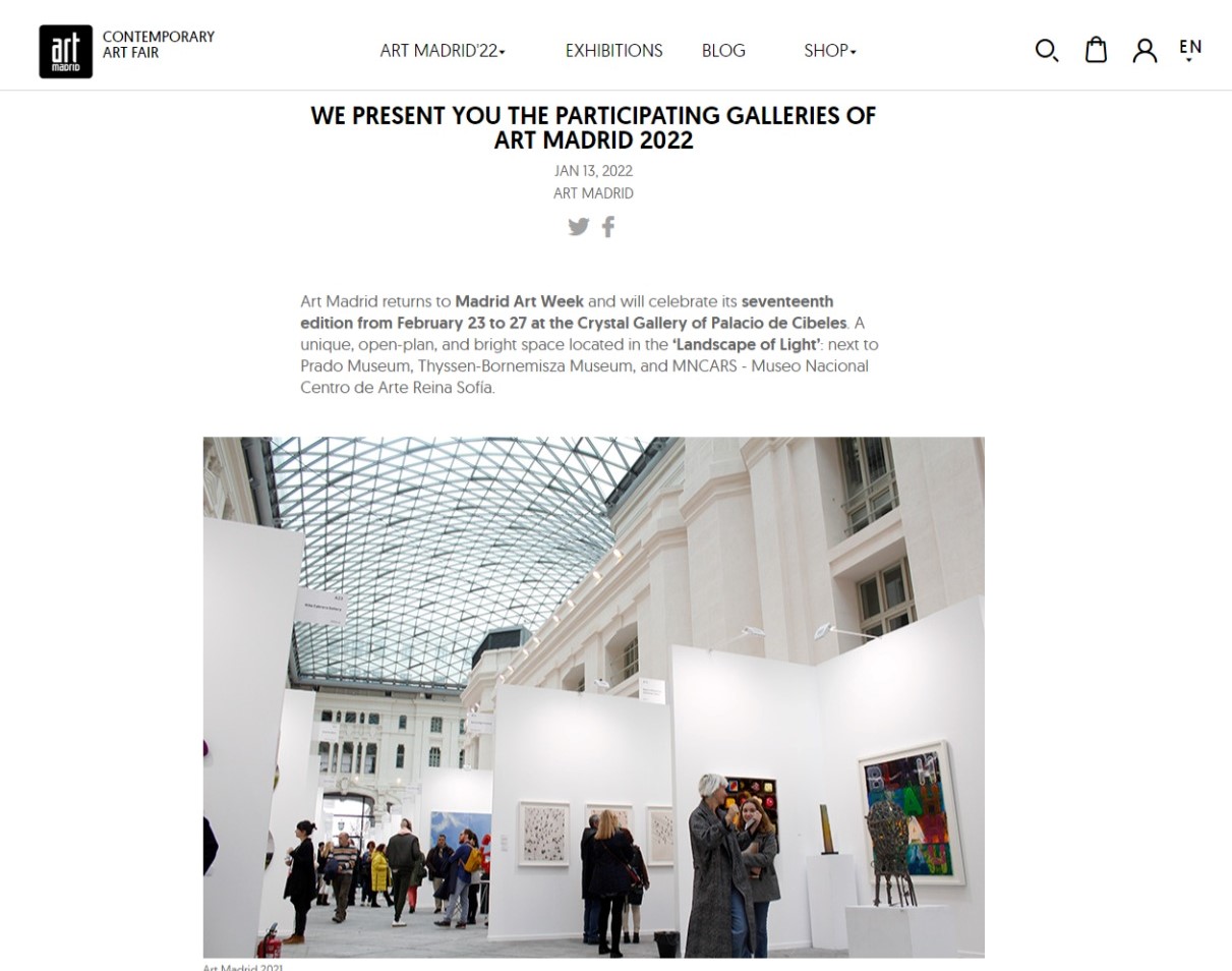 Arena Martínez Projects - ART MADRID 2022 - Press