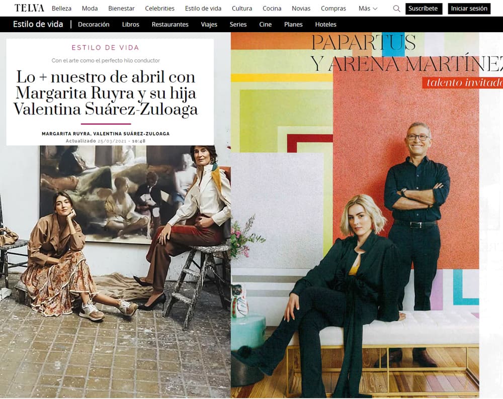 Arena Martinez Projects - Contemporary Art - Telva - Press