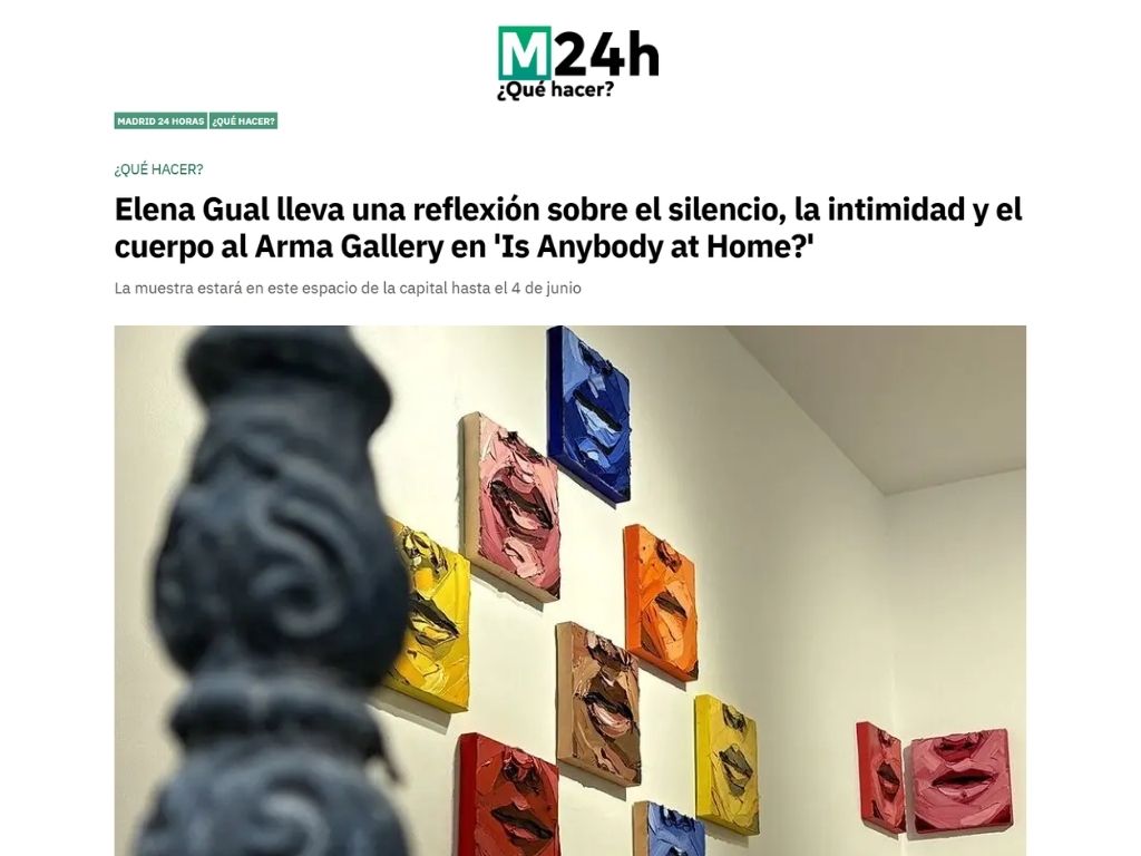 ARMA GALLERY - Contemporary Art - Elena Gual - Solo Show - Madrid - Artist - M 24h