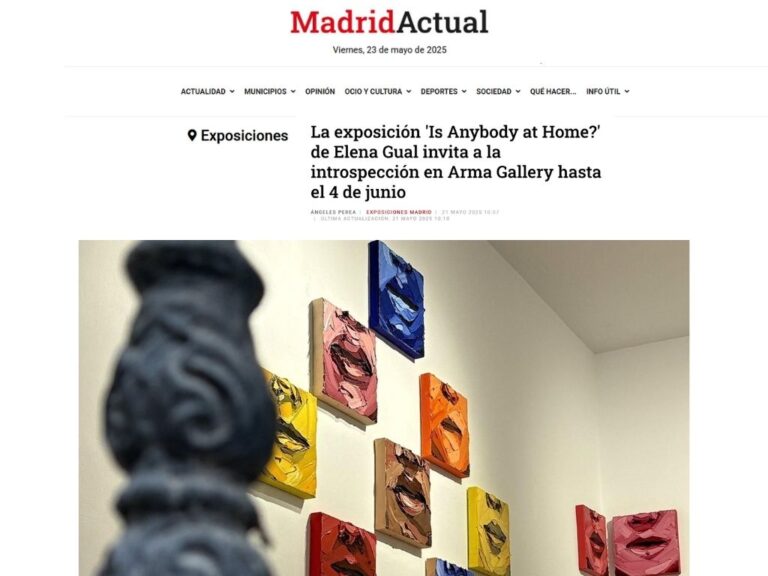 ARMA GALLERY - Contemporary Art - Elena Gual - Solo Show - Madrid - Artist - Madrid Actual