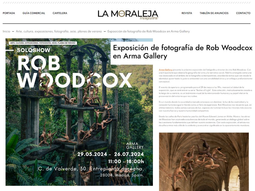 Arma Gallery - Contemporary Art - Rob Woodcox - Expo - Press - Guía del Ocio