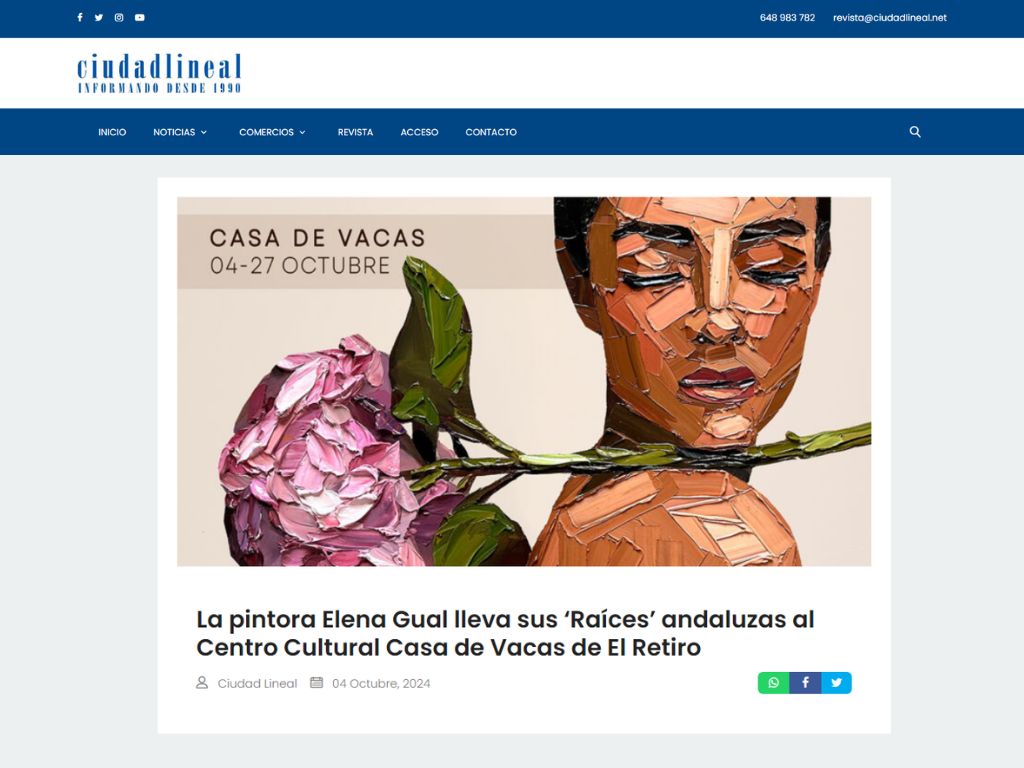 Arma Gallery - Contemporary art - Press - Elena Gual - Raíces - Ciudad Lineal