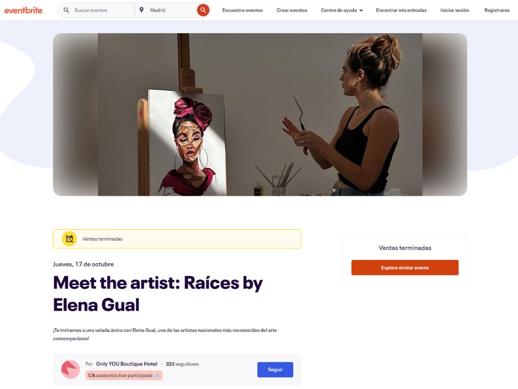 Arma Gallery - Contemporary art - Press - Elena Gual - Raíces - Eventbrite