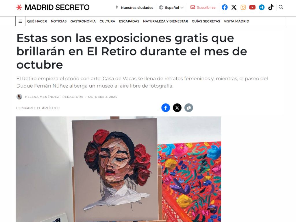 Arma Gallery - Contemporary art - Press - Elena Gual - Raíces - Madrid Secreto