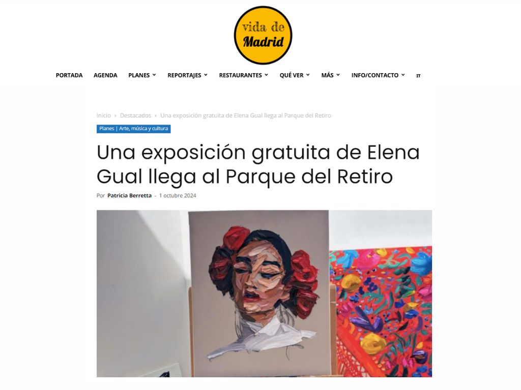 Arma Gallery - Contemporary art - Press - Elena Gual - Raíces - Vida de Madrid