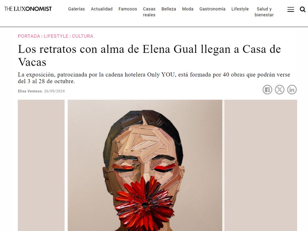 Arma Gallery - Contemporary art - Press - The Luxonomist - Elena Gual - Raíces